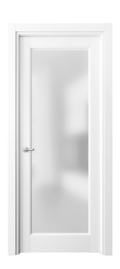 Межкомнатная дверь Toscana Litera 6300 Бук белоснежный Сатинированное стекло Цена 78410 ₽ | Volhovec