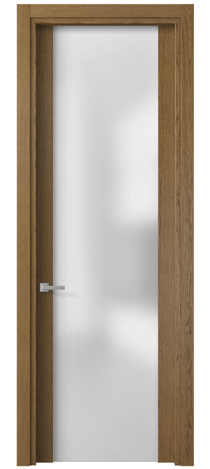 Межкомнатная дверь Planum 4114 Дуб янтарный Сатинированное стекло Цена 62650 ₽ | Volhovec