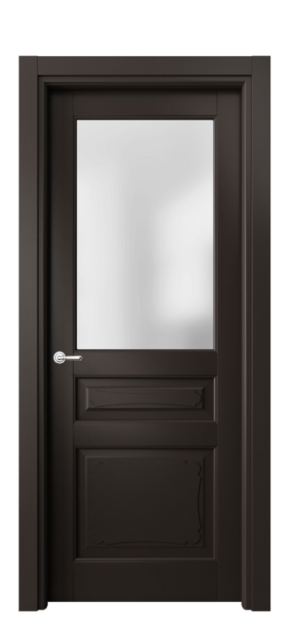 Межкомнатная дверь Toscana Elegante 6324 Бук антрацит Сатинированное стекло Цена 83951 ₽ | Volhovec