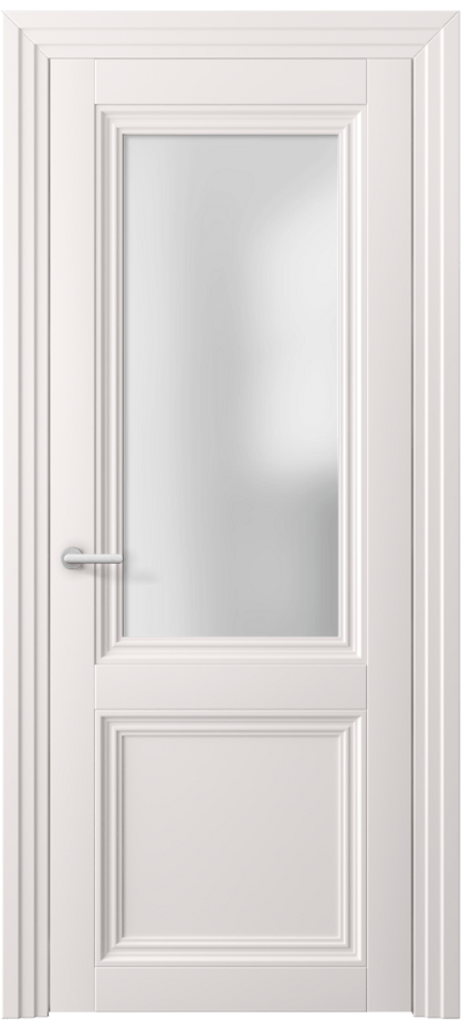 Межкомнатная дверь Centro 2524 ПЭТ кремово-серый Сатинированное стекло Цена 38890 ₽ | Volhovec