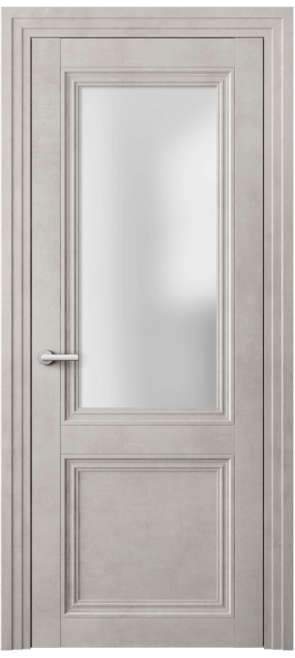 Межкомнатная дверь Centro 2524 Леон серебро Сатинированное стекло Цена 52319 ₽ | Volhovec