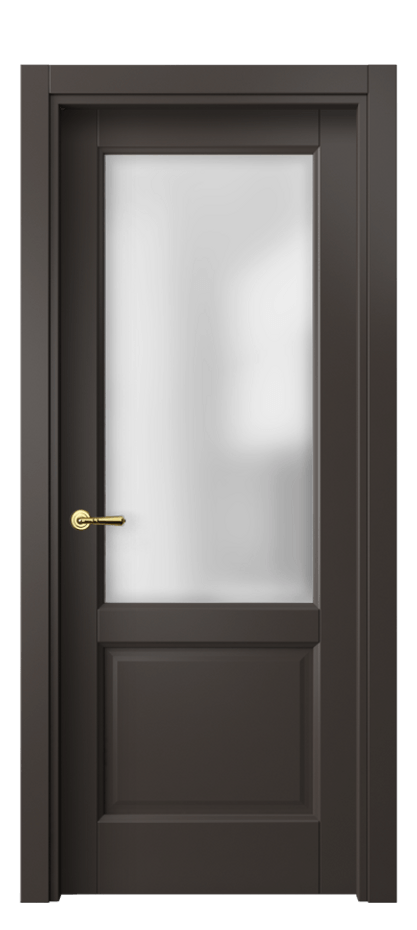 Межкомнатная дверь Galant 1422 Матовый антрацит Сатинированное стекло Цена 43290 ₽ | Volhovec