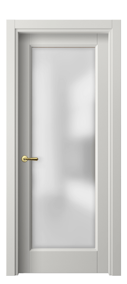Межкомнатная дверь Galant 1402 Матовый серый Сатинированное стекло Цена 43290 ₽ | Volhovec