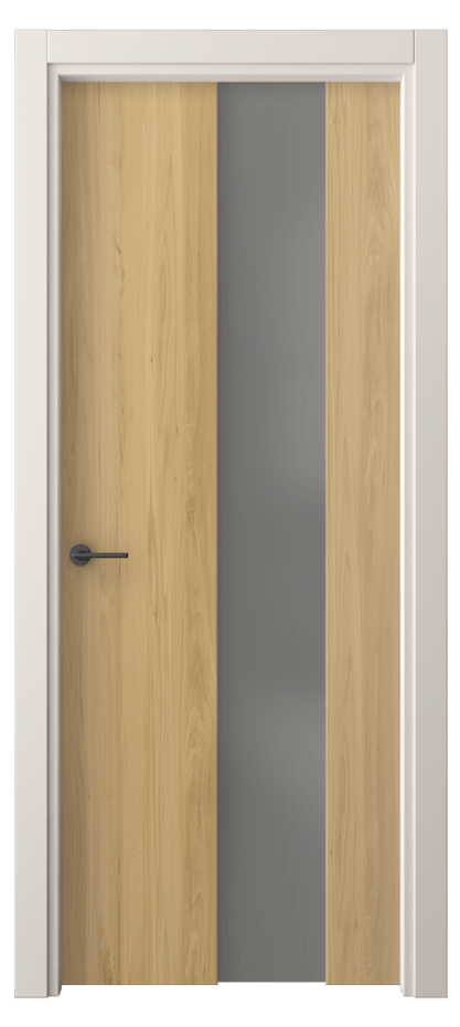 Межкомнатная дверь Freedom 4226 Солнечный вяз Сатинированное серое стекло, триплекс Цена 40799 ₽ | Volhovec