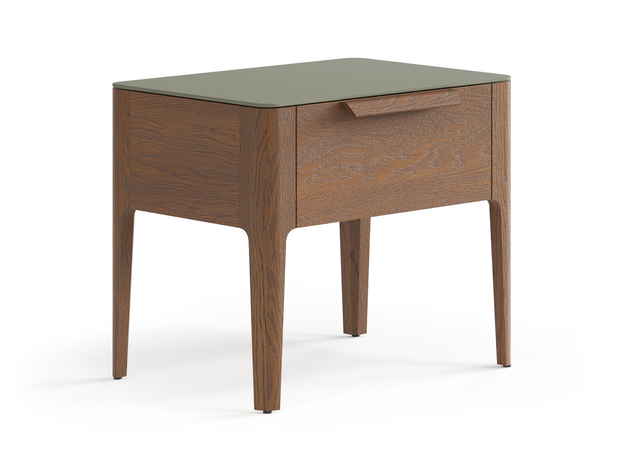 Тумба прикроватная Piega 1 ящик дуб каштановый матовый