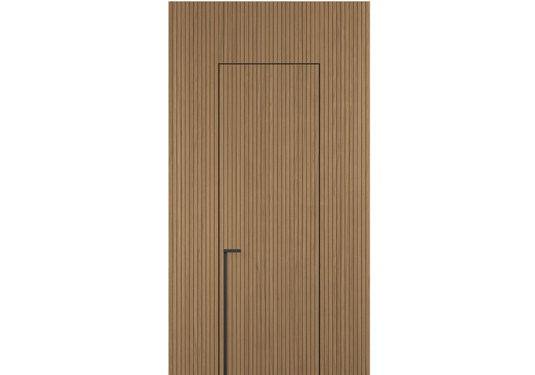 Панели для отделки стен Стеновая панель Фрезерованные Дуб миндальный матовый рифт. Цвет Дуб миндальный матовый рифт. Материал Радиальный шпон Naturwood. Коллекция Фрезерованные. Картинка.