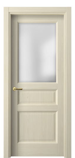 Дверь межкомнатная 1432 МОЯ САТ. Цвет Молочный ясень. Материал Ciplex ламинатин. Коллекция Galant. Картинка.