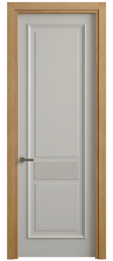 Дверь межкомнатная 6717 БТСР. Цвет Бук тёплый серый. Материал Массив бука эмаль. Коллекция Charm. Картинка.