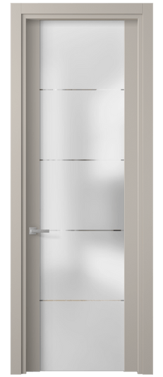 Дверь межкомнатная 4114 МСБЖ ГРА. Цвет Матовый светло-бежевый. Материал Гладкая эмаль. Коллекция Планум. Картинка.