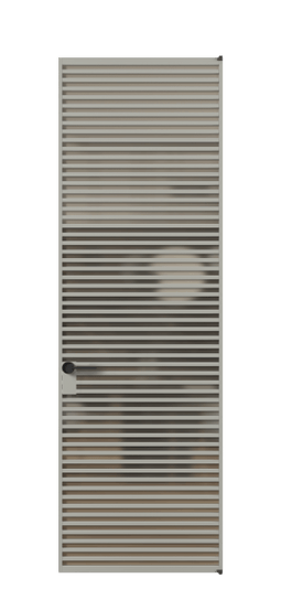 Дверь межкомнатная АЛПЛ040.06 Бронза сатин триплекс АНСР. Цвет Алюминий нейтральный серый. Материал Алюминий в эмали. Коллекция Formato. Картинка.