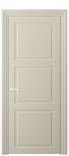 Дверь межкомнатная 8003 МБСР. Цвет Матовый бежево-серый. Материал Гладкая эмаль. Коллекция Neo Classic. Картинка.