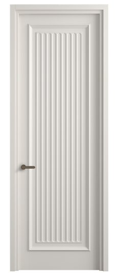 Дверь межкомнатная 6701 МПБЛ. Цвет Матовый пудровый белый. Материал Гладкая эмаль. Коллекция Шарм. Картинка.