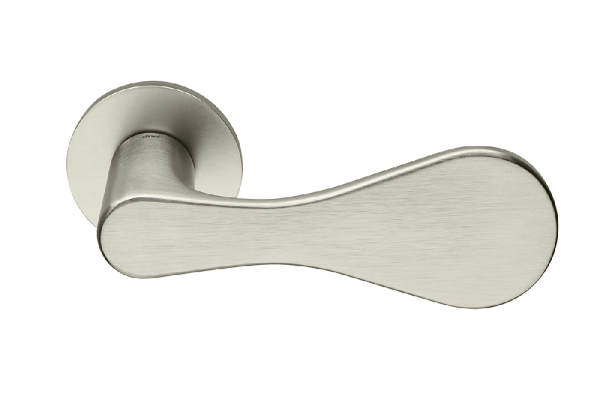 Ручки для дверей Ручка дверная Дроп. Цвет Сталь PVD. Коллекция Дроп. Картинка.