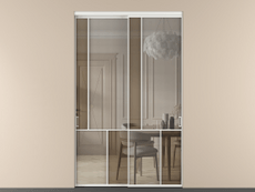 Перегородка Mosaic внутри проёма 2 створки