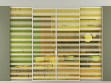 Перегородка Formato внутри проёма четырёхстворчатая со скрытым креплением в потолок