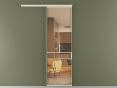 Перегородка Formato вдоль стены одностворчатая