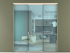 Перегородка Formato внутри проёма 3 створки